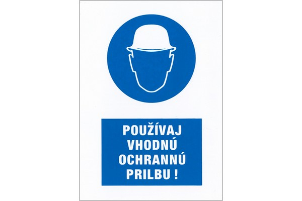 Používaj vhodnú ochrannú prilbu! M002.01