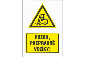 Pozor, prepravné vozíky! W007.01